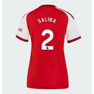 Arsenal William Saliba #2 Jalkapallovaatteet Naisten Kotipaita 2026-27 Lyhythihainen